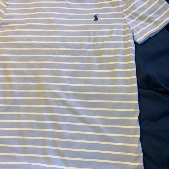 Polo Ralph Lauren Light Blue Striped Short Sleeve Shirt - Picture 7 of 7
